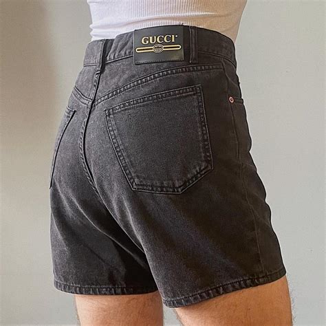 gucci short jeans|gucci denim shorts men.